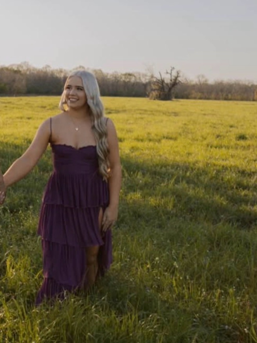Lucy in the Sky Plum Tiered Maxi Dress